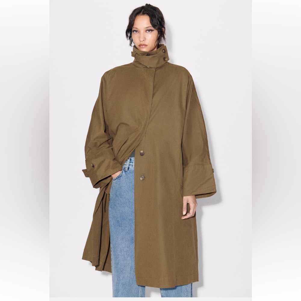 Zara water repellent trench coat - Picture 4 of 10